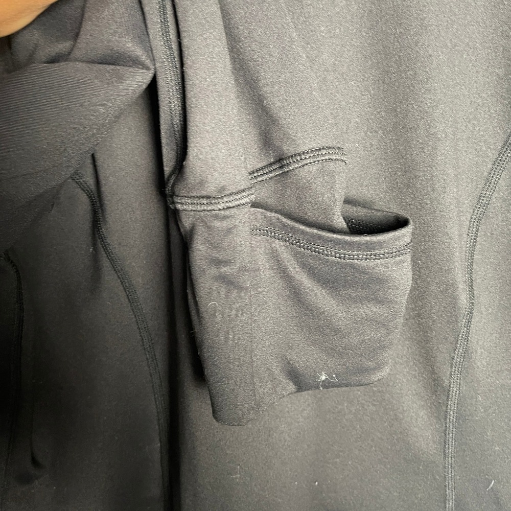 LSKD Womens Black Performance Track Jacket Full Zip Thumbholes XXL‎ - Picture 6 of 8